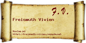 Freismuth Vivien névjegykártya